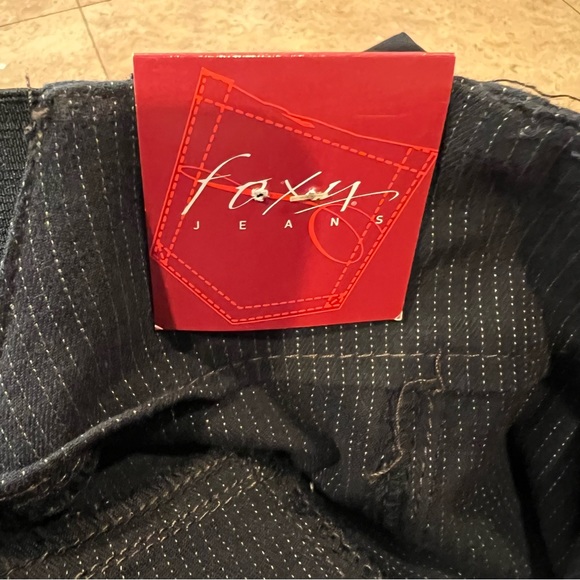 Foxy Jeans Y2K pinstripe high rise jeans size 11 - Picture 8 of 9